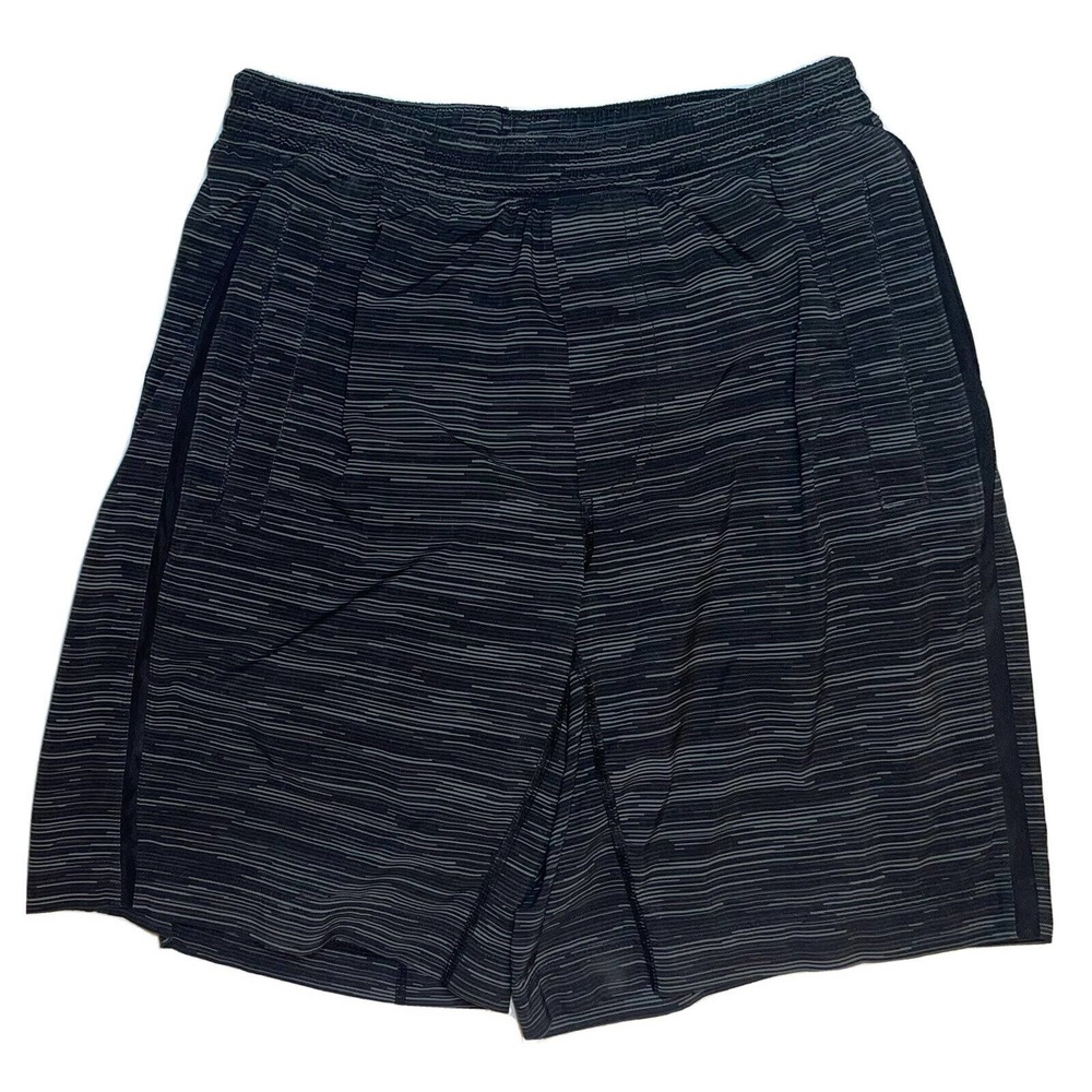 Lululemon Pace Breaker Shorts Mens Small Less Space Black Dark Slate 9" Lined